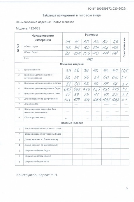 Платье Ликвидация MALI 422-051 синий размер 50 #9