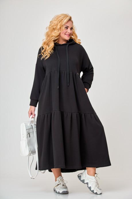 Платье Ликвидация Swallow 598 черный размер 58 #2