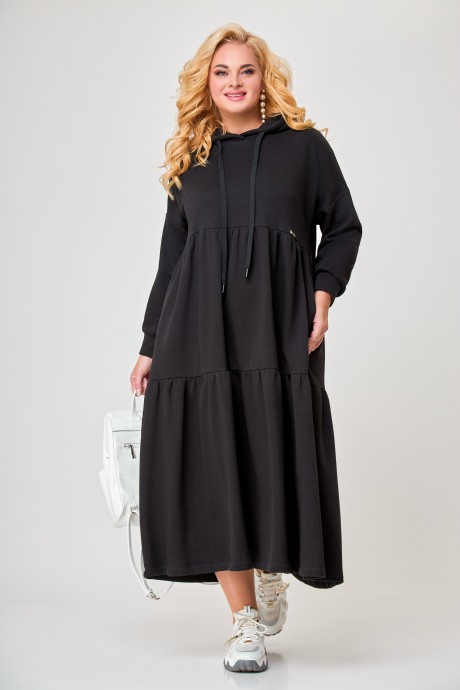 Платье Ликвидация Swallow 598 черный размер 58 #3