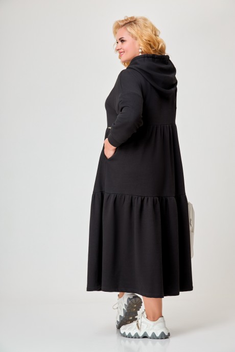Платье Ликвидация Swallow 598 черный размер 58 #8
