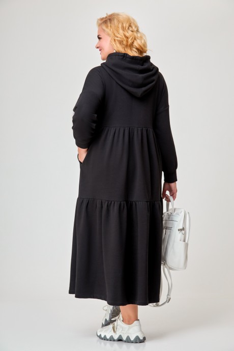 Платье Ликвидация Swallow 598 черный размер 58 #9