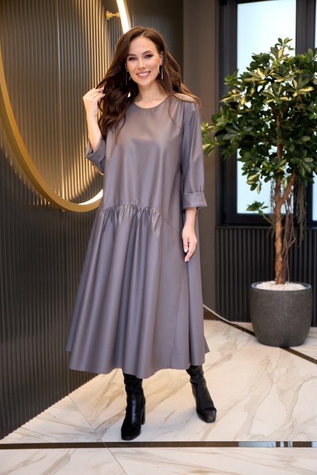 Платье Ликвидация Anastasia Mak 942 серый размер 50 #1