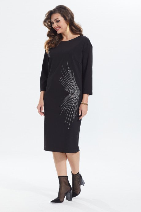 Платье Ликвидация MALI 422-085 черный размер 54 #2