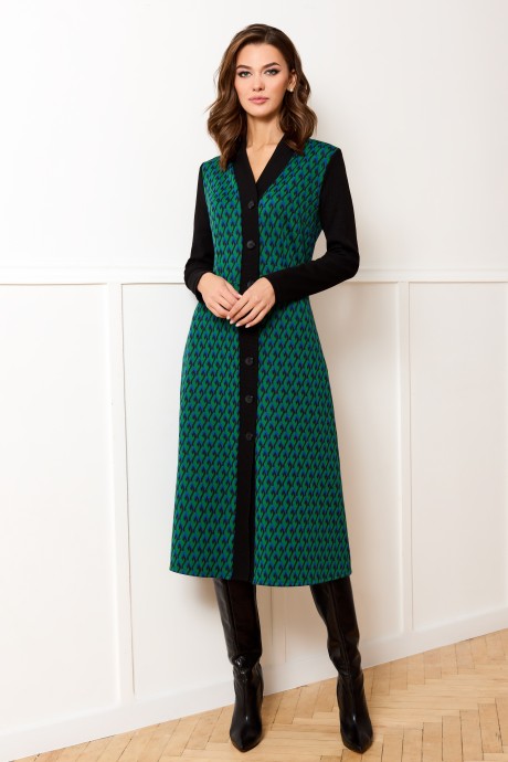 Платье Ликвидация GIZART 7554/1з зеленый размер 48 #1