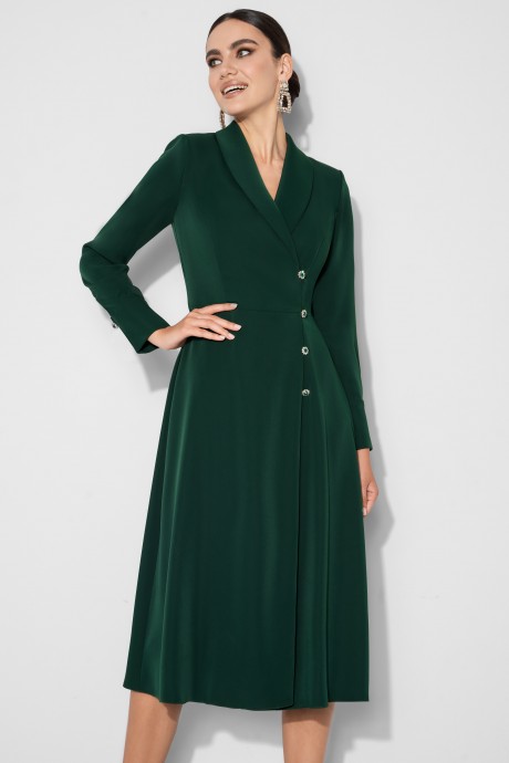 Платье Ликвидация ЮРС 23-921-2 зеленый размер 52 #3