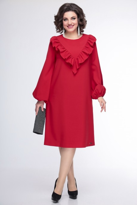Платье Ликвидация Swallow 436 красный размер 58 #1