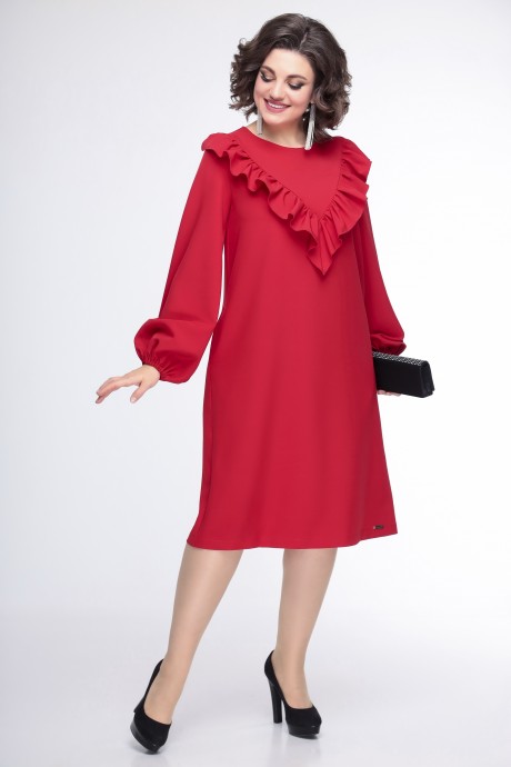 Платье Ликвидация Swallow 436 красный размер 58 #2