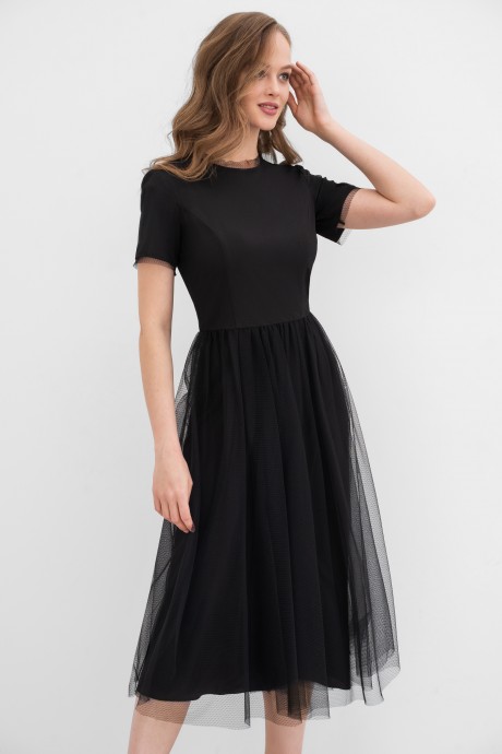 Вечернее платье Ликвидация ЮРС 22-978-1 черный размер 46 #1