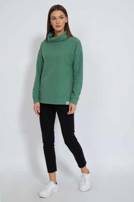 Джемпер (кофта) Ликвидация KIVVIWEAR 4125 05 хаки размер 48 #5