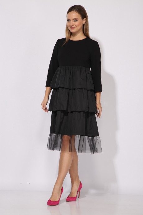 Вечернее платье Ликвидация ТAиЕР 1139 черный размер 46 #3