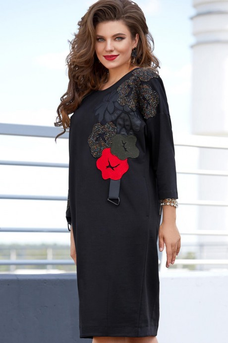 Вечернее платье Ликвидация Vittoria Queen 16503 черный размер 48 #1