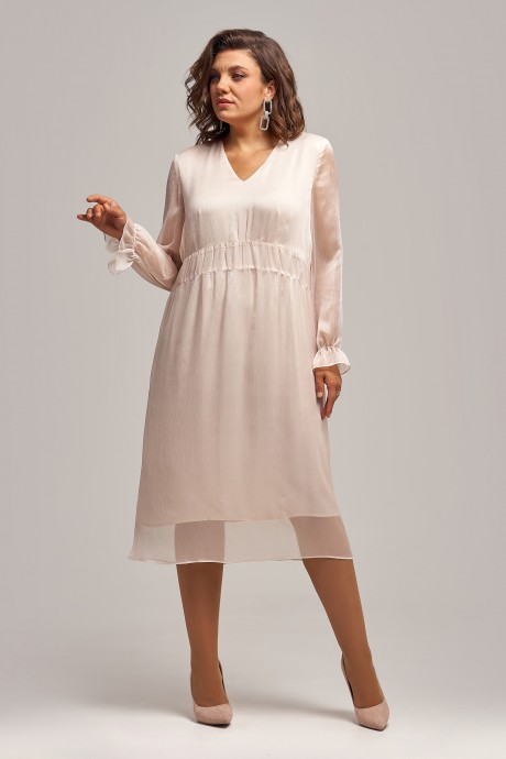 Вечернее платье Ликвидация IVA 1428 молочный размер 50 #9