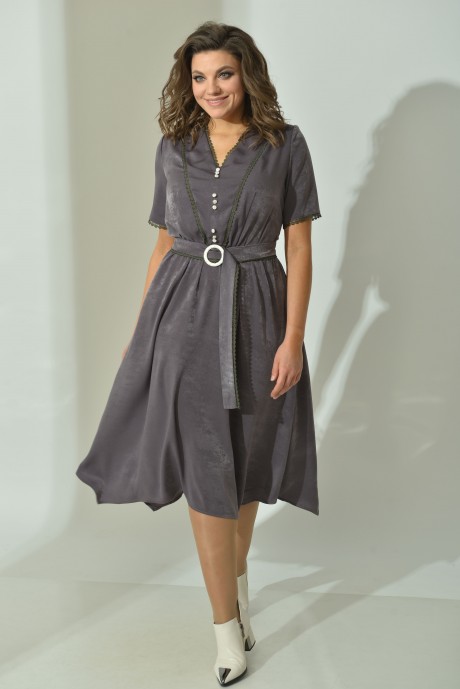 Платье Ликвидация Angelina Design Studio 534 серый размер 52 #1