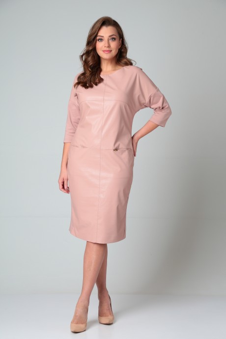Платье Ликвидация Michel Chic 2068 розовый размер 58 #2