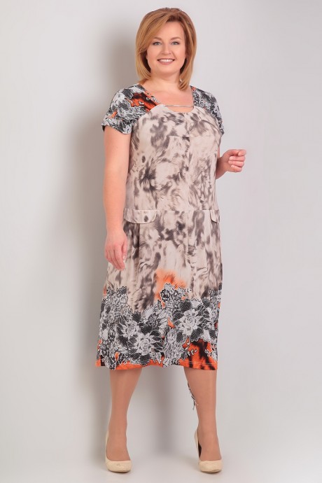 Платье Ликвидация ALGRANDA (Novella Sharm) 3550 размер 56 #1