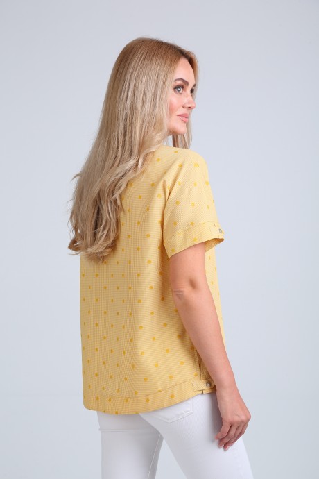 Блузка Ликвидация MODEMA 350 /1-желтый размер 58 #5