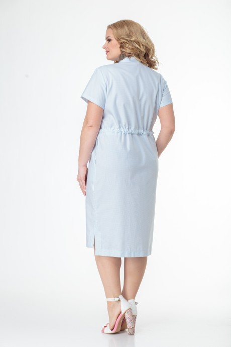 Платье Ликвидация Anelli 864 голубой размер 48 #5