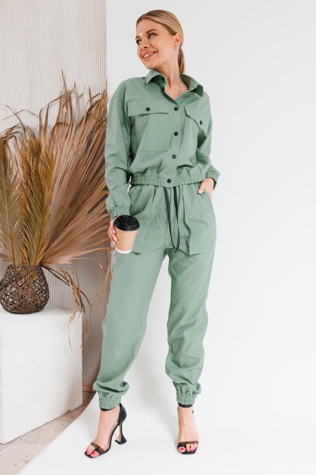 Костюм/комплект Ликвидация AmberA Style 2027-1 хаки размер 60 #1