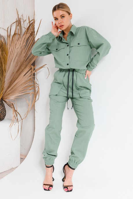 Костюм/комплект Ликвидация AmberA Style 2027-1 хаки размер 60 #3