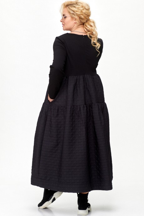 Платье Ликвидация SOVA 11215 черный размер 54 #4