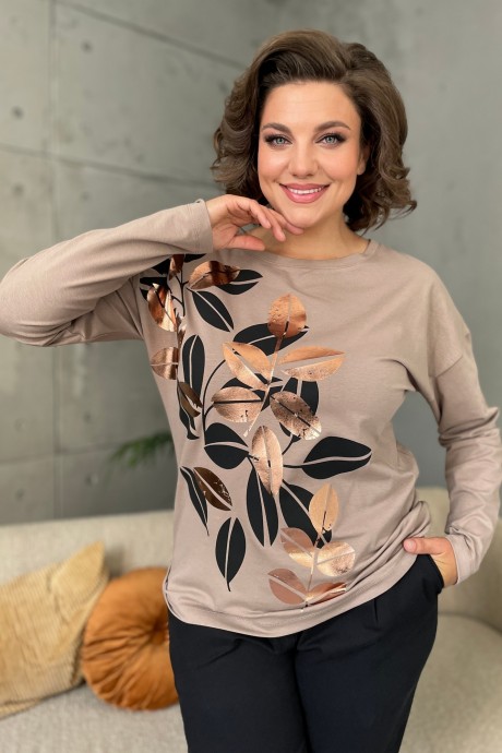 Джемпер (кофта) Ликвидация Rumoda 2145 капучино размер 52 #1