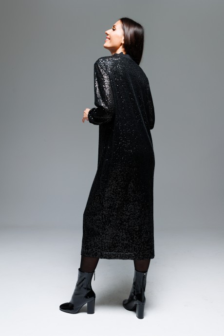 Вечернее платье Ликвидация Ларс Стиль 844 черный размер 46 #4