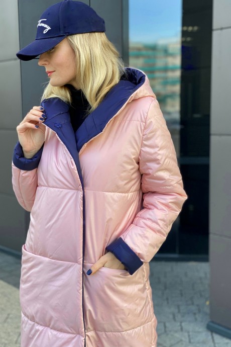 Пальто Ликвидация Azzara 3118С розовый,синий размер 54 #3