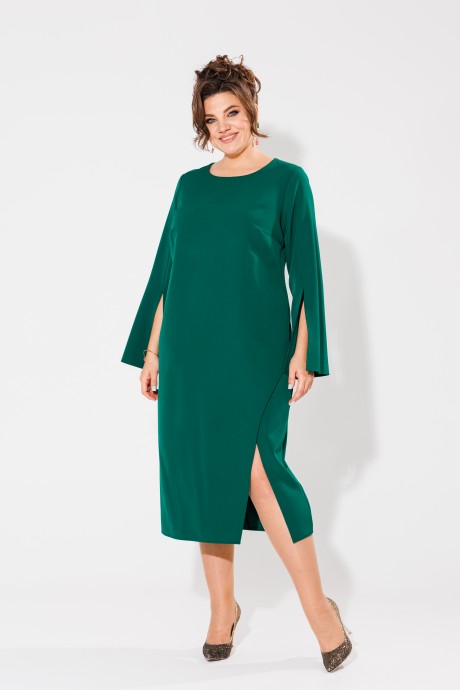 Вечернее платье Ликвидация Anelli 1431.1 зеленый размер 58 #1
