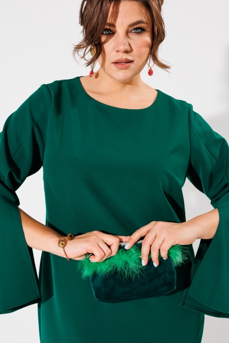 Вечернее платье Ликвидация Anelli 1431.1 зеленый размер 58 #4
