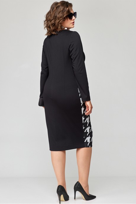 Платье Ликвидация EVA GRANT 9000 черно-белый размер 54 #4