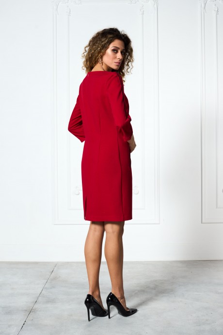 Платье Ликвидация MAX 4-052 Красный размер 48 #4