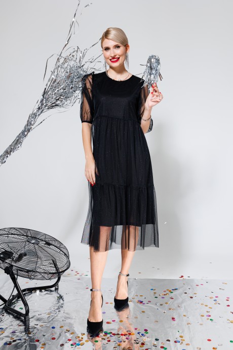 Вечернее платье Ликвидация KOKOdea 212480.2 черный размер 52 #1