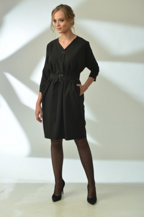 Платье Ликвидация MAX 4-063 черный размер 48 #2