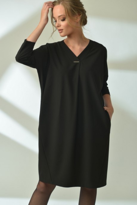Платье Ликвидация MAX 4-063 черный размер 48 #3