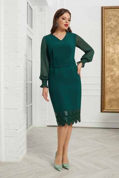 Вечернее платье Ликвидация Lissana 4636 зеленый размер 48 #1