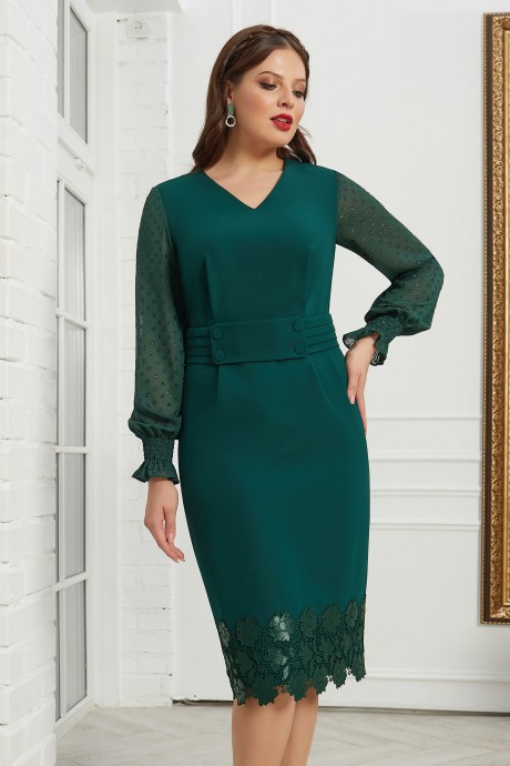Вечернее платье Ликвидация Lissana 4636 зеленый размер 48 #2