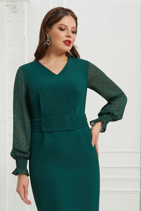 Вечернее платье Ликвидация Lissana 4636 зеленый размер 48 #3