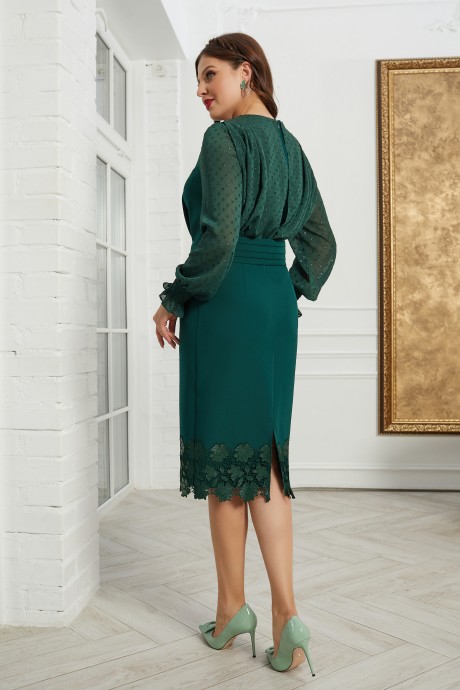 Вечернее платье Ликвидация Lissana 4636 зеленый размер 48 #4