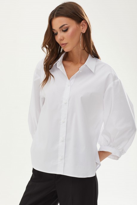 Блузка Ликвидация Люше 3492 белый размер 58 #4