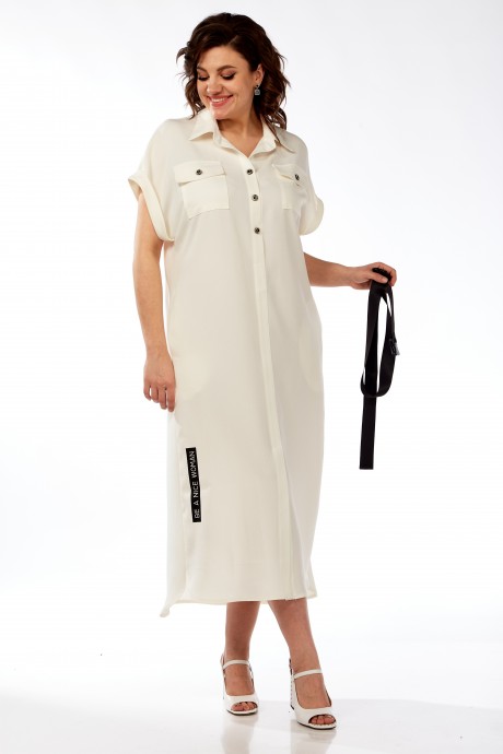 Платье Ликвидация Michel Chic 993/1 молочный размер 56 #2