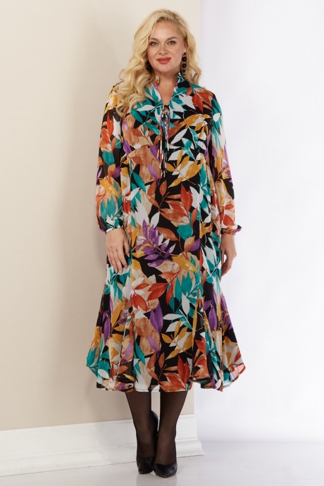 Платье Ликвидация Celentano 4010.2 листва, мультиколор размер 58 #3