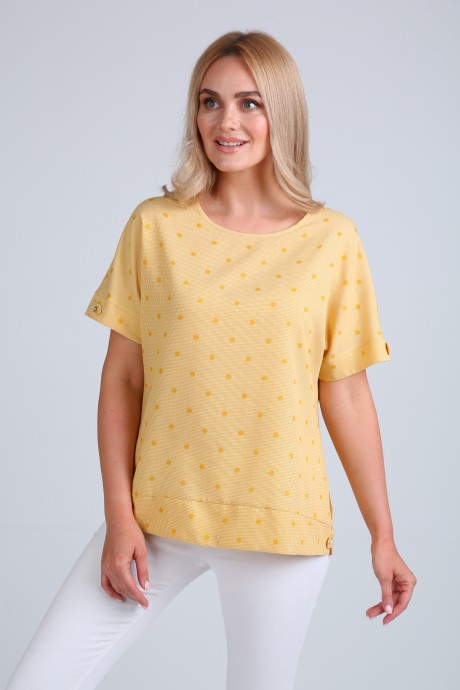 Блузка Ликвидация MODEMA 350 /1-желтый размер 52 #1