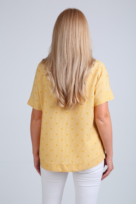 Блузка Ликвидация MODEMA 350 /1-желтый размер 52 #4