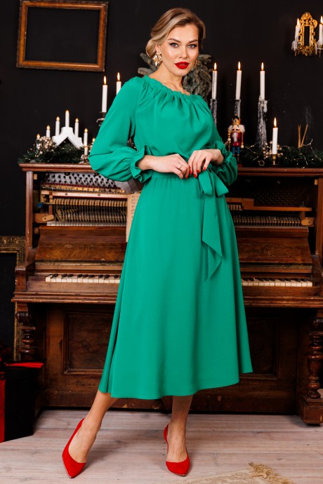 Платье Ликвидация Мода Юрс 2835 зеленый размер 46 #2