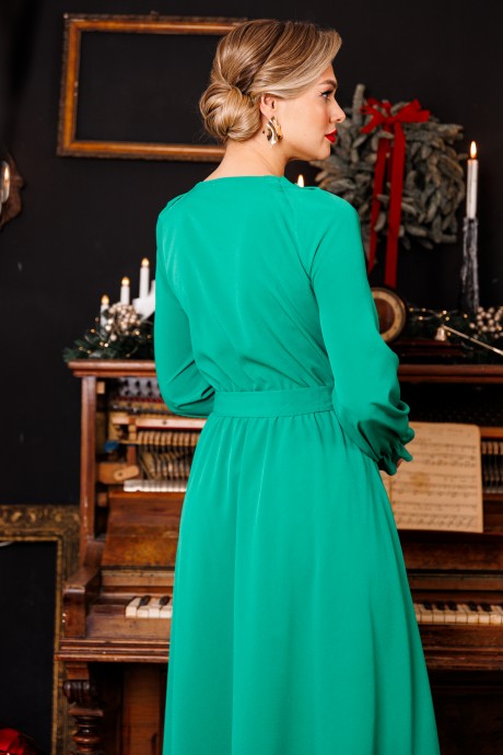 Платье Ликвидация Мода Юрс 2835 зеленый размер 46 #5