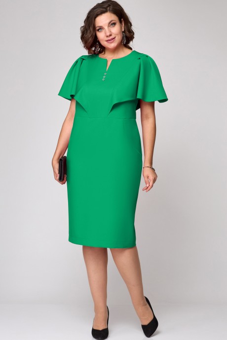 Вечернее платье Ликвидация EVA GRANT 7295 зеленый размер 48 #1