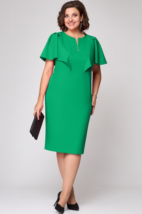 Вечернее платье Ликвидация EVA GRANT 7295 зеленый размер 48 #2