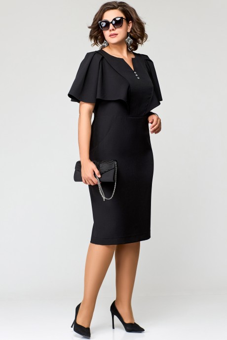Вечернее платье Ликвидация EVA GRANT 7295 черный размер 56 #2