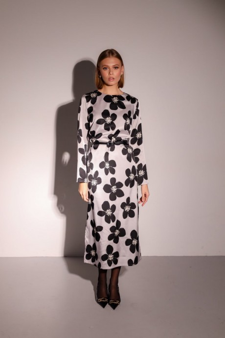 Вечернее платье Ликвидация PUR PUR 11-247 серый,черный размер 48 #2