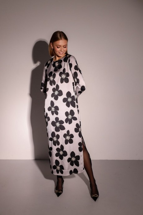 Вечернее платье Ликвидация PUR PUR 11-247 серый,черный размер 48 #3